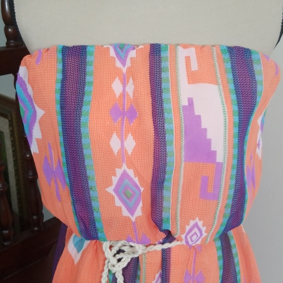 Marianne Strapless summer Dress,Siz L fits also M - Picture 2 of 8